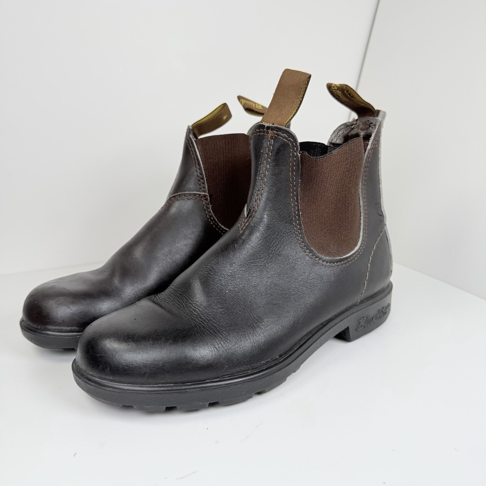 Vintage Blundstone 500 Chelsea Boots Stout Brown Made in Australia Size 38